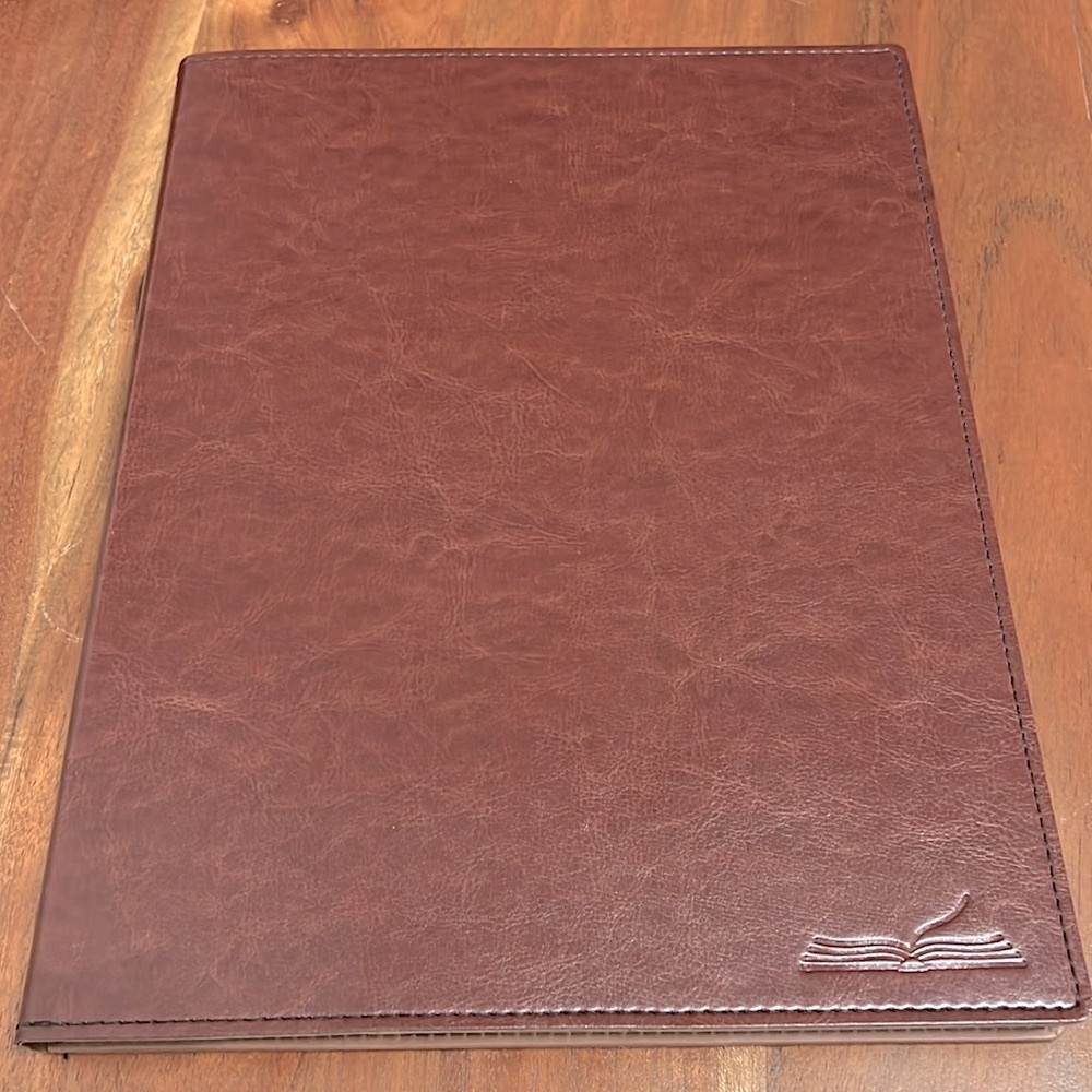 Brown Faux Leather Portfolio